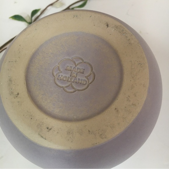 Made in Holland Lavender Purple Small Planter Pottery  5” - Picture 3 of 7